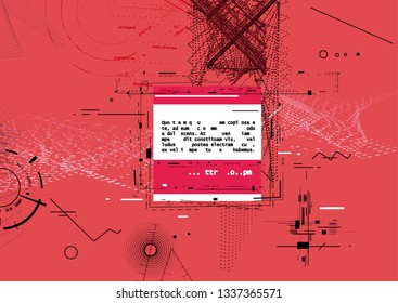 Abstract background, combination of different shapes