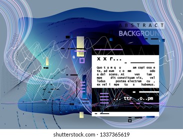 Abstract background, combination of different shapes