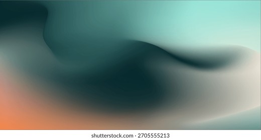 Abstrakter Hintergrund mit einer Kombination aus grünen und orangefarbenen Farben. Dynamische Formenzusammensetzung.