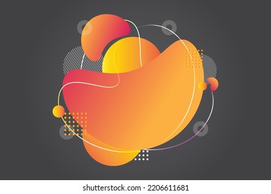 abstract background with a combination of orange, yellow and gray so that it makes an elegant impression