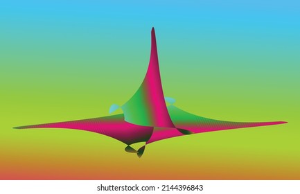 fondo abstracto con una combinación de colores rosa, verde, amarillo y azul