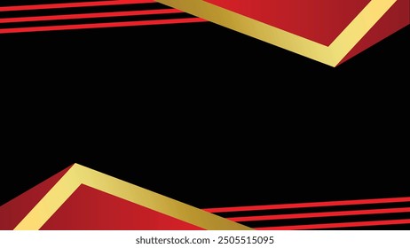Abstrakter Hintergrund mit einer Kombination aus Rot, Schwarz und Gold, sodass es elegant und luxuriös aussieht