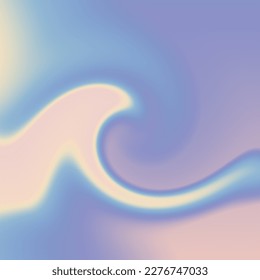 Abstract background combine with gradient pastel color yellow, pink, cyan and violet in wave shape