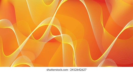 abstract background combined with gradient yellow to orange can be use for product label and  advertisement website or presentation template, yellow and orange blend background and gradient mesh 