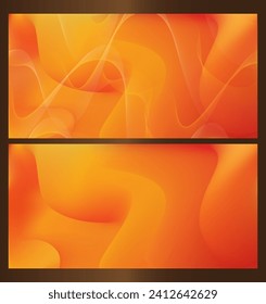 abstract background combined with gradient yellow to orange can be use for product label and  advertisement website or presentation template, yellow and orange blend background and gradient mesh 