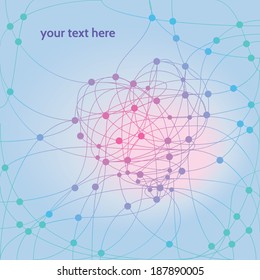 Abstract background of a communication concept