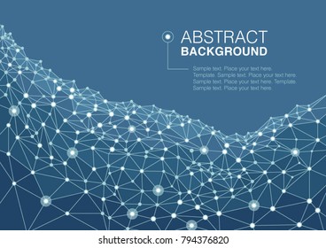 Abstract background of a communication concept, global digital Network. Vector illustration.