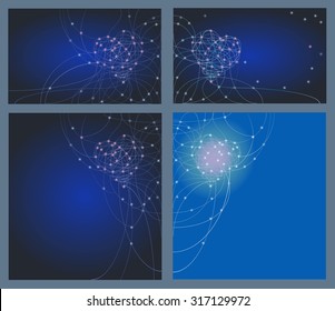 Abstract background of a communication concept. Internet Concept of global business