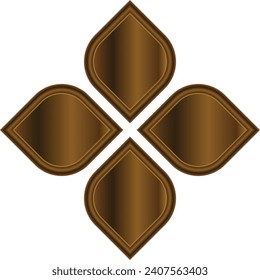 Abstract Background. Company Logo Design. Stock Vector Illustration. Brown
