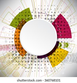 Abstract background of complex elements on the theme of Internet communication with space for text