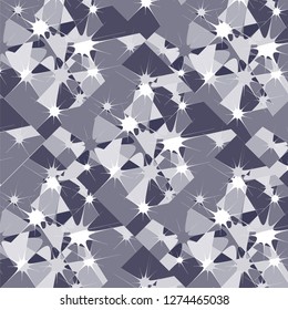 Abstract background with a complex pattern. Blue and white color scheme. Vector illustration