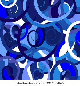 Abstract background with a complex pattern of colored shades of blue