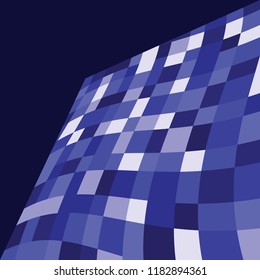 Abstract background with a complex pattern of colored shades of blue