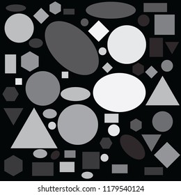 Abstract background with complex pattern of geometric shapes in different colors