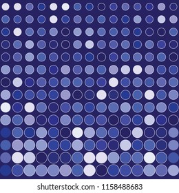 Abstract background with complex pattern of shapes in palette of blue colors