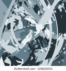 Abstract background with complex pattern of shapes in different colors