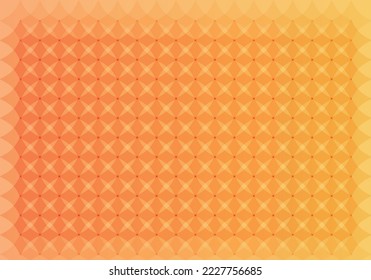 Un fondo abstracto compuesto de ovales que se parecen a una flor. Gradiente de naranja claro a oscuro: vector