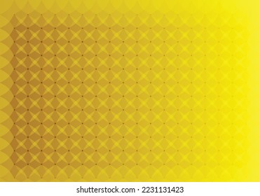 Un fondo abstracto compuesto de ovales que se parecen a una flor. Gradiente de amarillo claro a oscuro: Vector