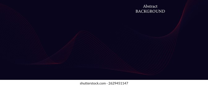 An abstract background composed of thin red and purple lines overlapping and curving on a deep black background, giving it a luxurious and modern feel.
