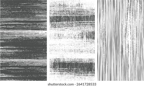 abstract background composed of various textured horizontal and vertical lines in shades of gray and white creating a distressed grunge effect.
