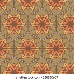 Abstract background, composed of yellow, brown, black seamless pattern