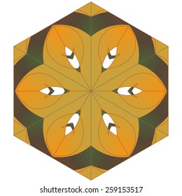 Abstract background, composed of yellow, brown pattern