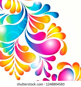 Abstract background composition with arch drops.