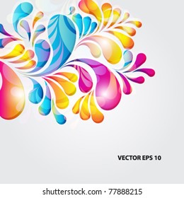 Abstract background composition with arch drops.