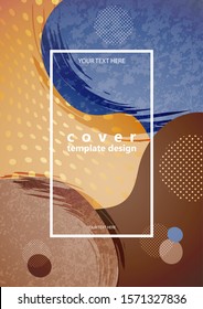 Abstract background composition with bright color and dynamic shape, circles, dots, texture. Trendy design template for flyers, banners, invitations, special offers and much more. Vector illustration