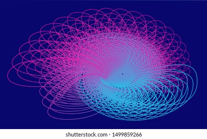 Abstract background,  composition with dynamic linear waves, trendy gradients. in flat minimalistic style. Template ready for use in web or print design - vector illustration
