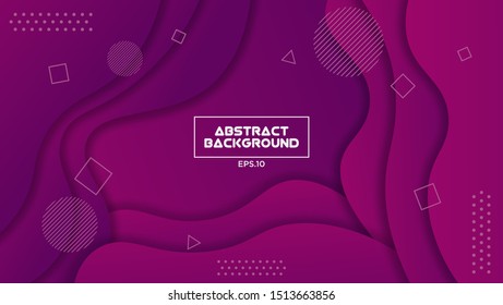 Abstract Background with Composition fluid and geometric shape