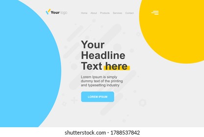 Abstrakter Hintergrund. Zusammensetzung der geometrischen Formen. Für Landing-Page, Banner, Website, Homepage, Karte, ui oder Apps. Vektorgrafik