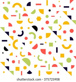 abstract background. composition of simple geometric shapes