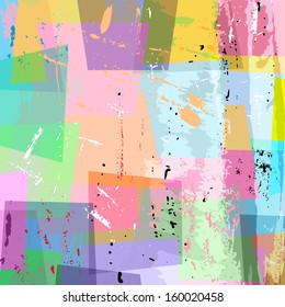 abstract background composition, with strokes and splashes, pastel