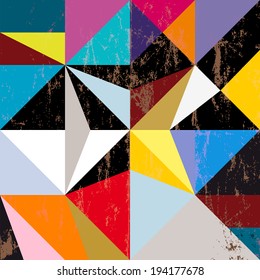 abstract background composition, with strokes, splashes and geometric lines