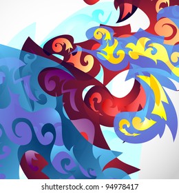 Abstract background composition - vector illustration
