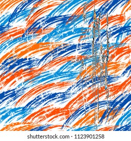 abstract background composition, with waves,  paint strokes and splashes, seamless pattern