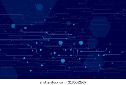 Resumen del fondo de la tecnología de sistemas de información de redes informáticas.  Ilustración del vector