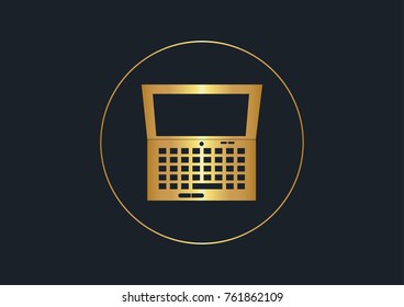 abstract background for computer,Gold color,vector illustrations