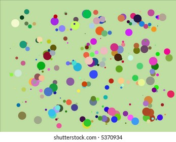 Abstract background with concentric circles in different cool colors (vector)