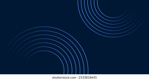 Fondo Abstractas con círculos concéntricos sobre un fondo azul degradado, creando una sensación de profundidad y movimiento