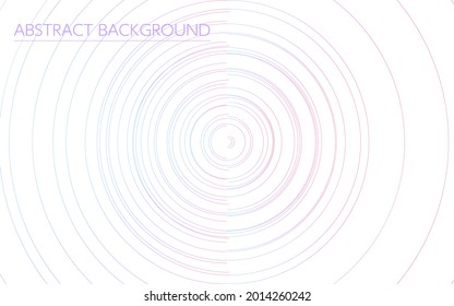 Abstract background with concentric circles, pink to light blue gradient