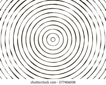 Abstract background of concentric circles with varying line thickness. For posters, sites, web, business cards, interior design. Punk, pop, grunge vintage style. Minimalism and Memphis tradition.