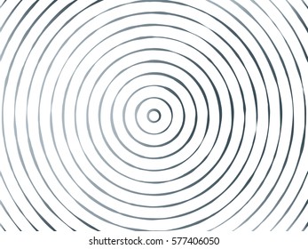 Abstract background of concentric circles with varying line thickness. For posters, sites, web, business cards, interior design. Punk, pop, grunge vintage style. Minimalism and Memphis tradition.