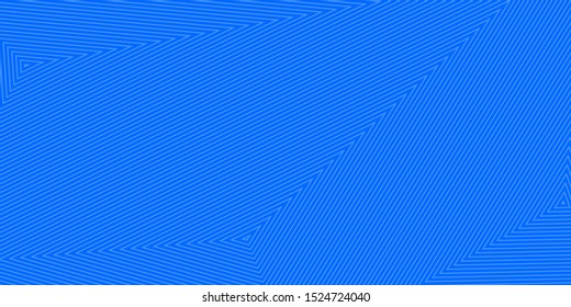 Abstract background of concentric triangles in light blue colors