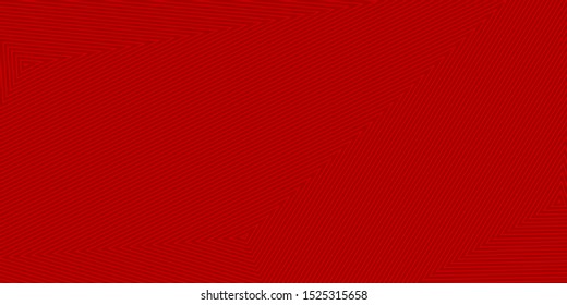 Abstract background of concentric triangles in red colors