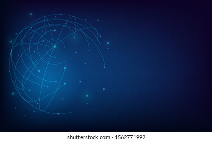 Abstract background concept circuit network connection worldwide