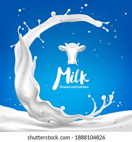 Abstract background with concept dairy products, Vector illustration and design.