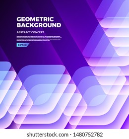 Abstract background concept design geometric shape with light and shadow glow. Template design banner website and brochure. Vector illustrate.