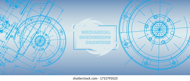 Dibujo abstracto de ingeniería conceptual de fondo. Papel mural tecnológico